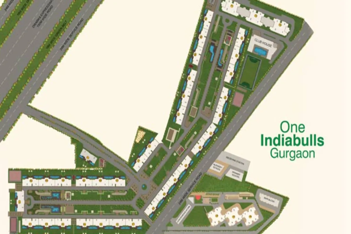 one indiabulls sector 104 gurgaon siteplan
