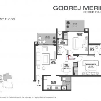 Godrej Meridien Floor Plans-2BHK