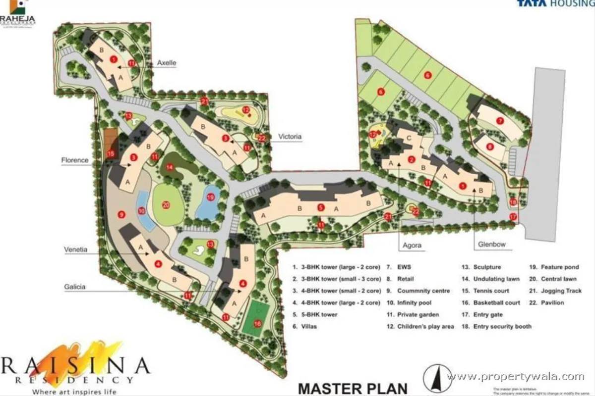 Tata Raisina Residency 59 siteplan