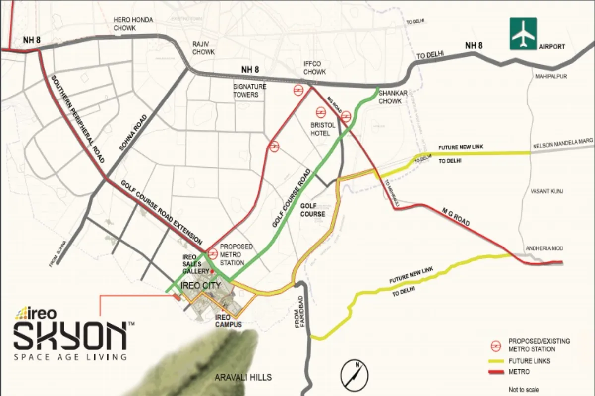ireo skyon sector 60 gurgaon location map