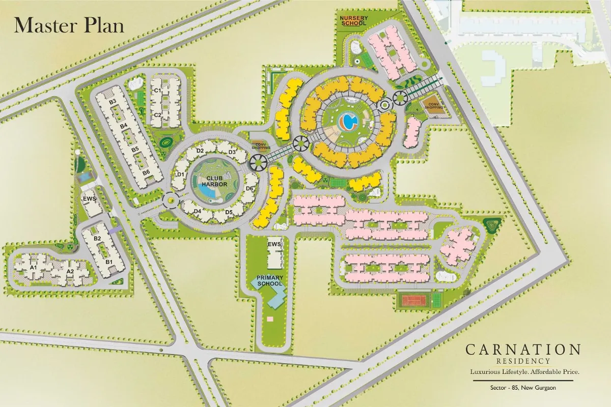 orris carnation residency 85 gurgaon site plan