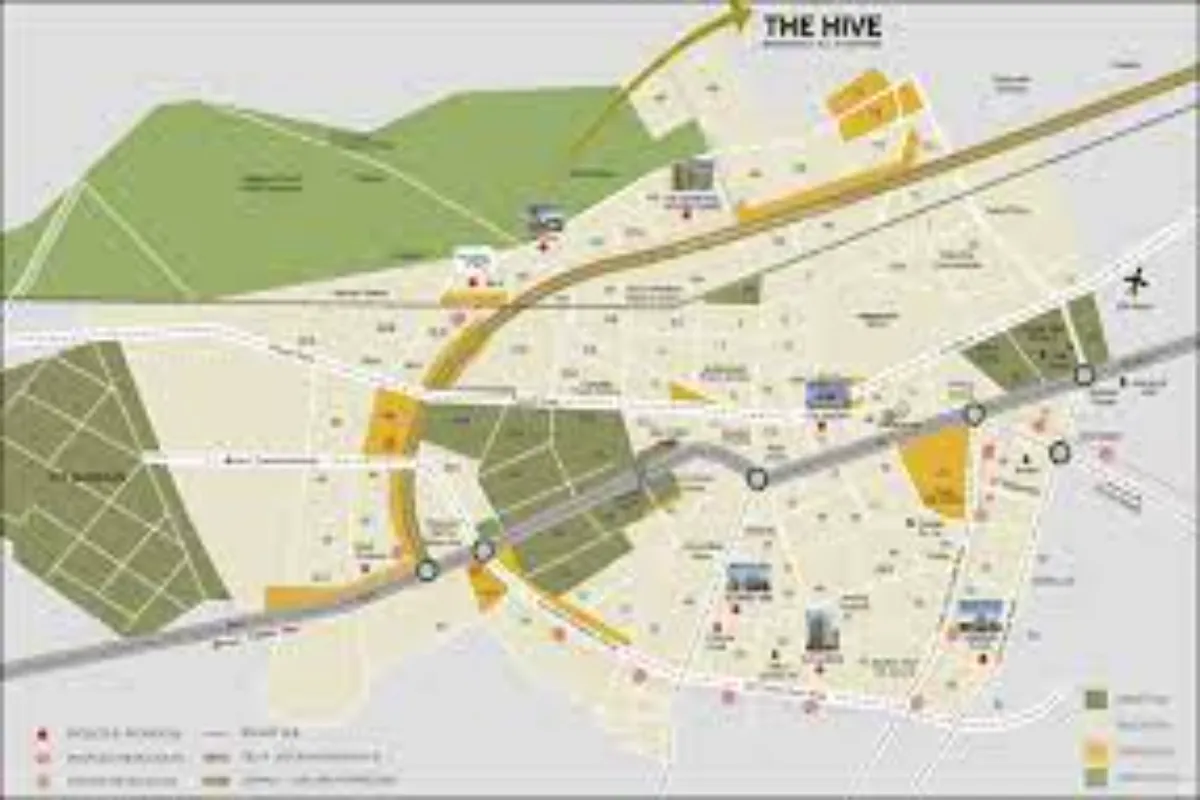satya the hive 102 gurgaon location map