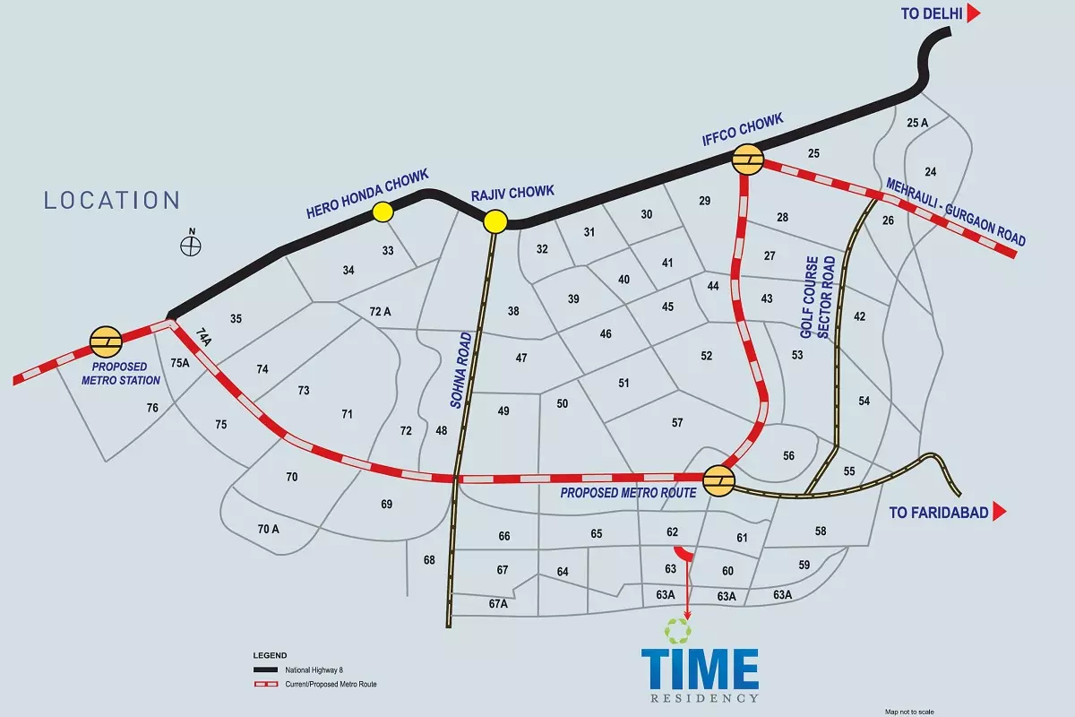 dhoot time residency location map