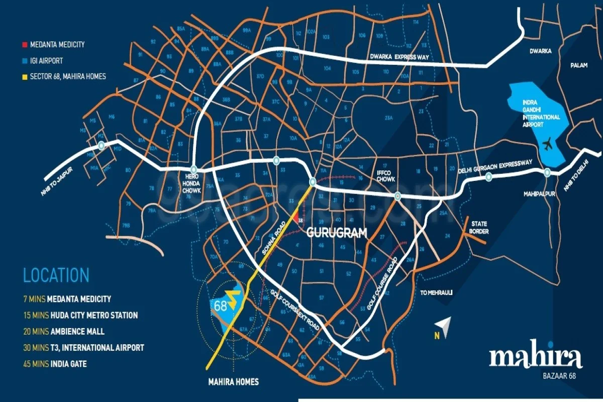 mahira location map